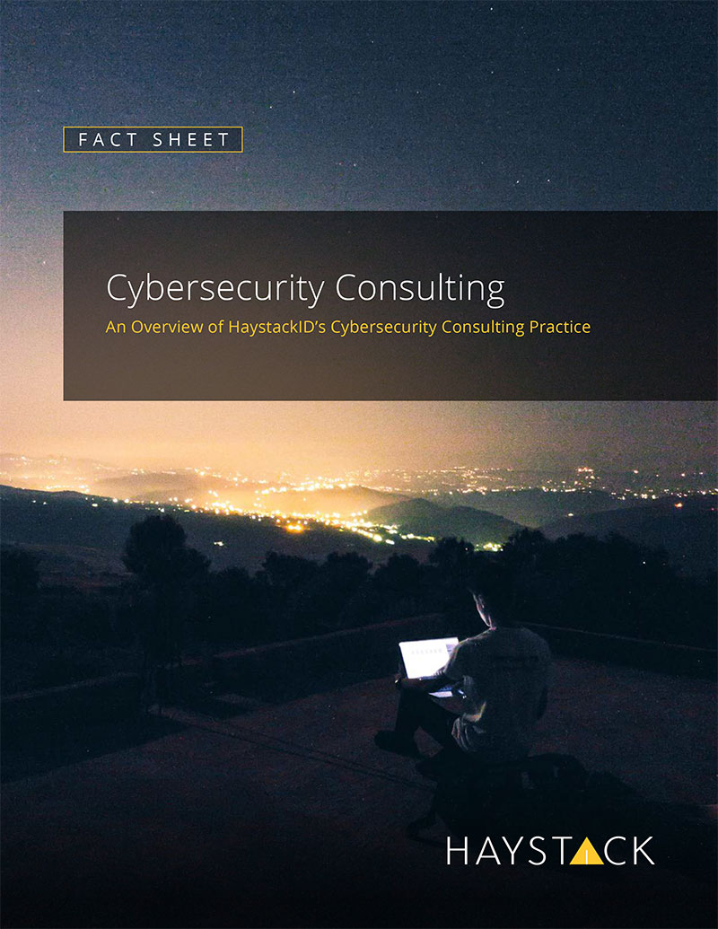 Cybersecurity Consulting Fact Sheet Cover