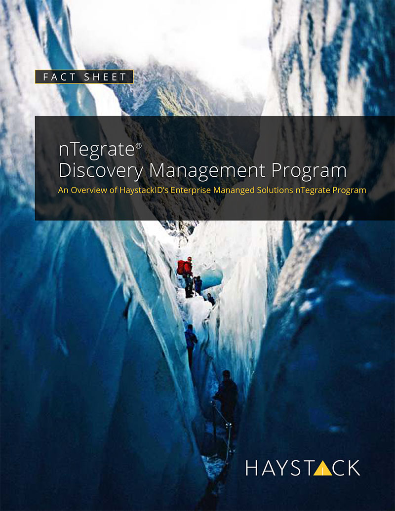nTegrate Discovery Management Program Fact Sheet