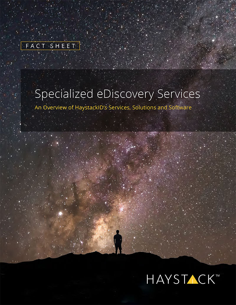 Cover Image for Fact Sheet: Specialized eDiscovery Services