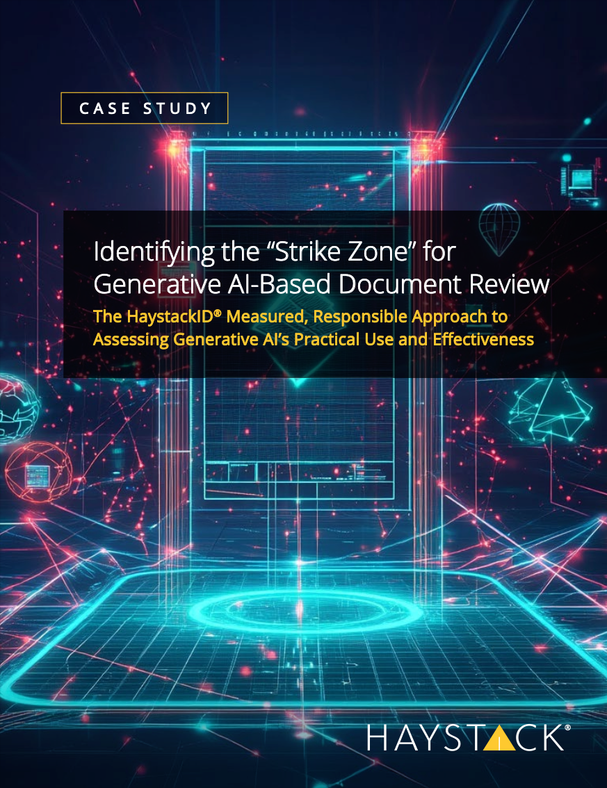 Identifying the “Strike Zone” for Generative AI-Based Document Review